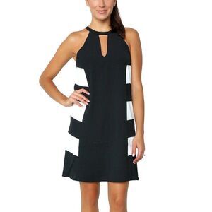 Parker New Parkdale Sleeveless Halter Keyhole Shift Cocktail Dress [XS]